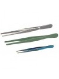 Пинцет тупоконечный, тефлон. покрытие L=130 (1801)