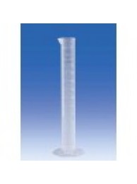 Цилиндр мерный высокий прозрачный, 2000 мл, с 6-гранным основанием, пластиковый РР, класс B, Vitlab (653941)