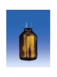 Бутылка для диспенсеров из коричневого стекла, 100 мл, GL 28, круглая, с винтовой крышкой, Vitlab (1671505)