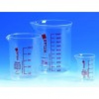 Стакан, 5000 мл, пластиковый PMP, с красной градуировкой (61703) (Vitlab)